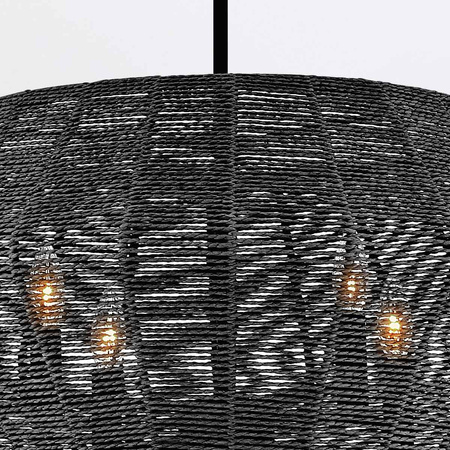 Żyrandol Luca - 10 źródeł światła - Czarny Quintiesse QN-LUCA-10P-BK-BK