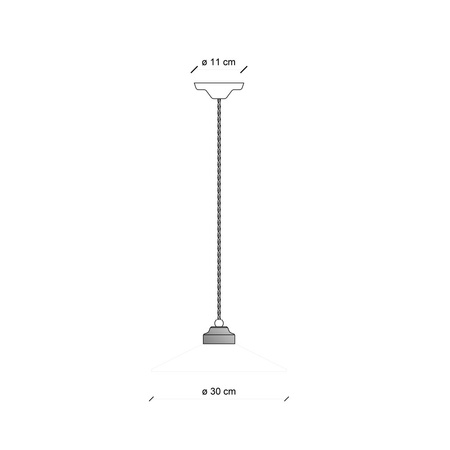 Lampa Wisząca D.30 COLORS Ferroluce C1635-GIA