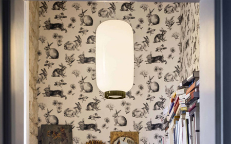 Lampa wisząca Chouchin Reverse 2-Biało-złoty FOSCARINI