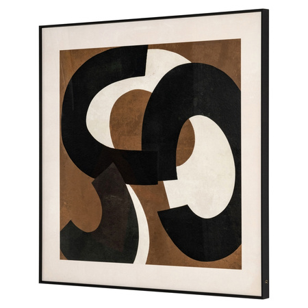 RICHMOND obraz EUPHORIA RIGHT 80x80 cm    brązowy