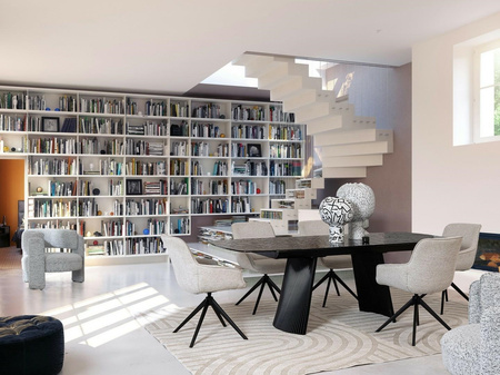 BIZZOTTO fotel AISHA jasny szary