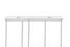 Lampa wisząca CAPRI LINE 5 złota - 300 LED, aluminium, szkło
