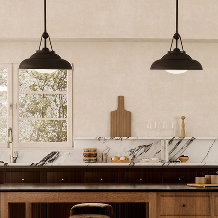 Lampa wisząca Palmetto - 1 źródło światła - Miejski brąz Quintiesse QN-PALMETTO-P-M-UBZ