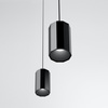 Vibia Wireflow Lineal Lampa Wisząca LED 8-punktowa, szer. 202, wys. 250 cm, Czarny Polysk