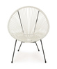 BIZZOTTO krzesło ogrodowe PARKER białe