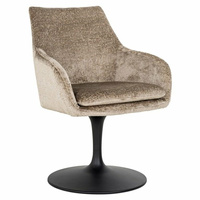 RICHMOND krzesło obrotowe MARLON ciemnobeżowe