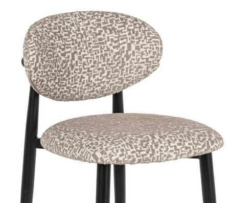 RICHMOND krzesło barowe DANTES 75         natural geo - trudnopalne