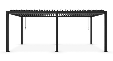 BIZZOTTO pergola ogrodowa GARDA 3x6       szara