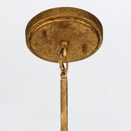 Lampa wisząca Sawgrass - 3 źródła światła - Płatkowe złoto Quintiesse QN-SAWGRASS-3P-DG-O