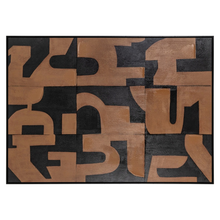 RICHMOND obraz CASCADE 140x100 cm         brązowy