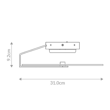 Mały plafon / kinkiet Nuvola - Matowa czerń Quintiesse Eurofase QN-NUVOLA-F-S-BK