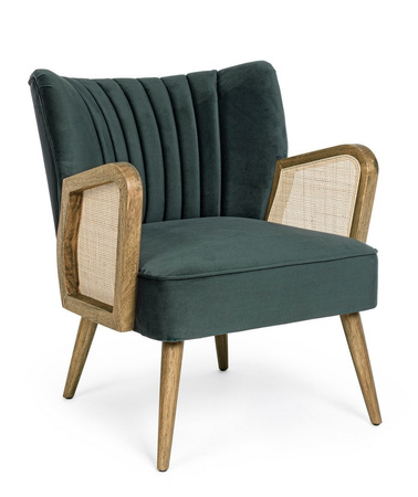 BIZZOTTO fotel VIRNA zielony