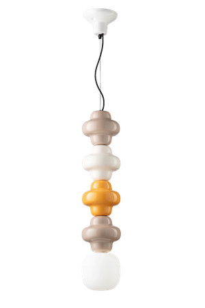 SOSPENSIONE 4 ELEMENTI - PENDANT WITH 4 ELEMENTS COPACABANA Ferroluce C2683-MIX