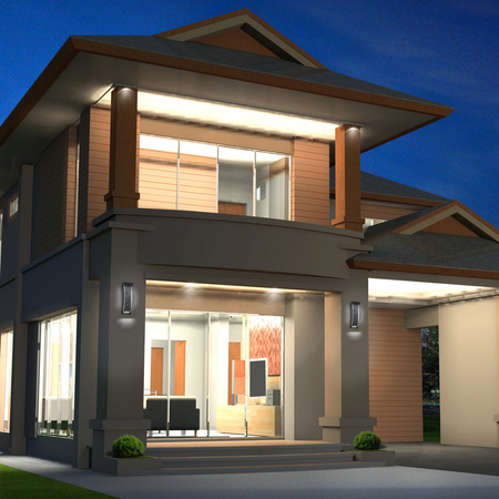 Mała latarnia naścienna Kabo - Teksturowana czerń Quintiesse Eurofase QN-KABO-S-BK