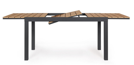 BIZZOTTO stół ogrodowy ELIAS 140-200      naturalny / rozkładany