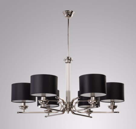 KUTEK MOOD BOLT 6 ŻYRANDOL MOSIĘŻNY NIKLOWANY ZE SZKLANYMI ELEMENTAMI