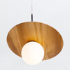 Lampa wisząca Orbit Brązowy, Drewno Quintiesse Accord QN-ORBIT-P-M-TEAK