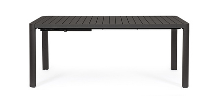 BIZZOTTO stół ogrodowy KIPLIN 180-240     czarny / rozkładany