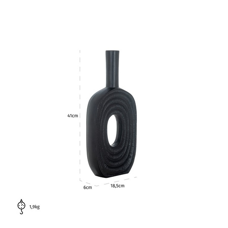 RICHMOND wazon EMAR L czarny