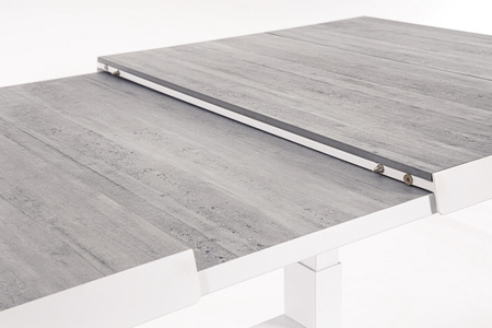 BIZZOTTO stół ogrodowy ROBERT biały /     rozkładany