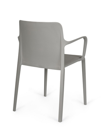 BIZZOTTO krzesło ogrodowe CHLORIS ARM     szare
