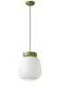 SOSPENSIONE VETRO BIANCO LATTE - MILK WHITE GLASS PENDANT CORCOVADO Ferroluce C2742-VLT