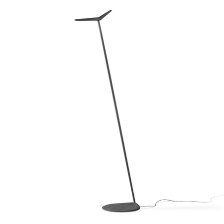 Vibia Skan Lampa Stojąca Lampa do Czytania LED ze Ściemniaczem, szer. 28cm, wys. 123,5cm GL 30 cm, Czarny