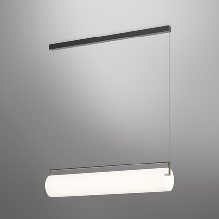 Vibia Kontur Lampa Wisząca LED, szer. 92cm, wys. 216cm, GL 15 cm, Czarny Satyna
