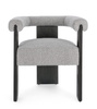BIZZOTTO krzesło AGAPE czarny / szary