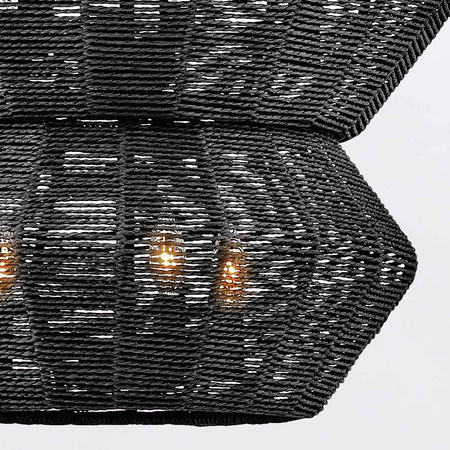 Żyrandol Luca - 10 źródeł światła - Czarny Quintiesse QN-LUCA-10P-BK-BK