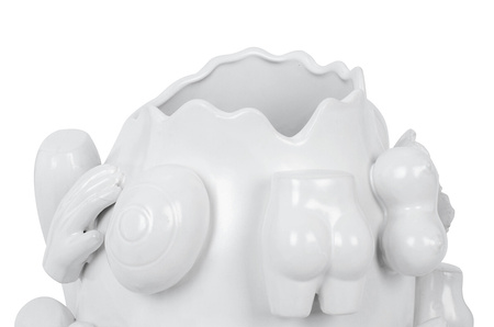 KARE wazon dekoracyjny BODY PARTS 25 cm   biały