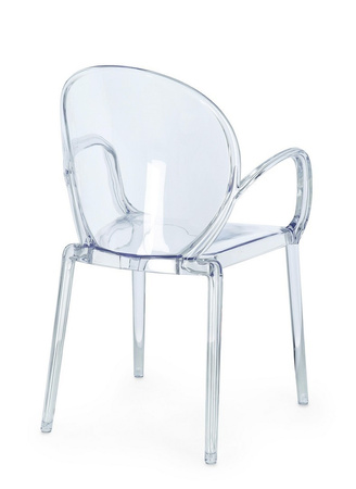 BIZZOTTO krzesło ogrodowe CAMILLA         transparentne
