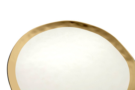 KARE komplet 2 talerzy BELL 38 cm         biało-złoty