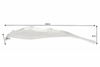 INVICTA misa LEAF 65 cm srebrna - aluminium