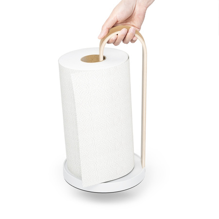 UMBRA stojak na ręcznik papierowy         BELLWOOD biały/naturalny