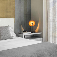 Lampa stołowa Dot Brązowy, Drewno Quintiesse Accord QN-DOT-TL-TEAK