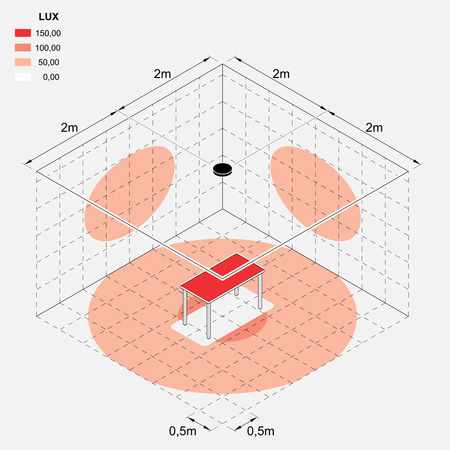 Lombardo LL134018N Lampa sufitowa Flo T 300