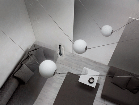 Lumina Perla lampa wisząca ze szklaną kulą, Ø 28cm