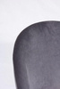 BIZZOTTO krzesło barowe CARRY VELVET      szare