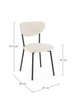 BIZZOTTO krzesło LUDMILLA beżowe
