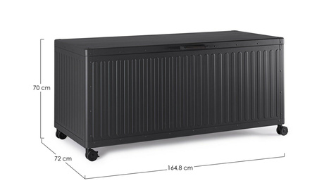 BIZZOTTO skrzynia ogrodowa OCEAN CHARC    czarna