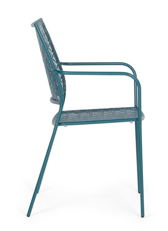BIZZOTTO krzesło ogrodowe LIZETTE         niebieskie