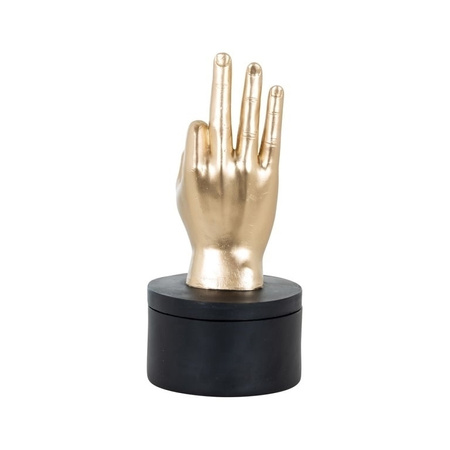 RICHMOND pojemnik dekoracyjny JELIS czarno-złoty