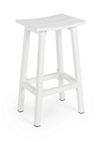 BIZZOTTO krzesło barowe ogrodowe SKIPPER  71 białe