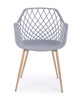 BIZZOTTO krzesło OPTIK szare