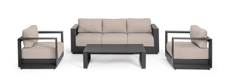 BIZZOTTO zestaw ogrodowy MOSES antracyt   / beż