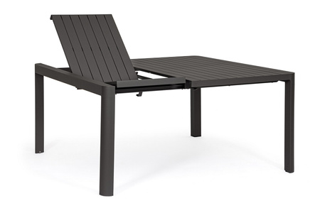 BIZZOTTO stół ogrodowy KIPLIN 149 czarny  / rozkładany