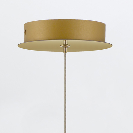 Lampa wisząca Atomo - 1 źródło światła - Szczotkowane złoto Quintiesse Eurofase QN-ATOMO-1P-BG