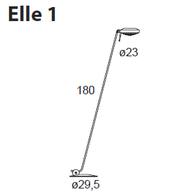 LUMINA ELLE 1 - ELLE 1 LED LAMPA PODŁOGOWA KOLORY/TYPY