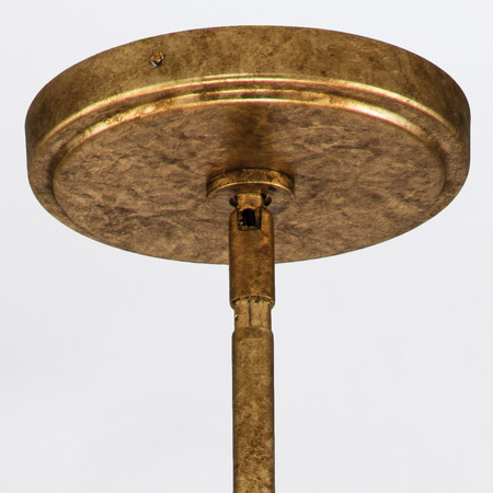 Żyrandol Sawgrass - 3 źródła światła - Płatkowe złoto Quintiesse QN-SAWGRASS-3-DG-O